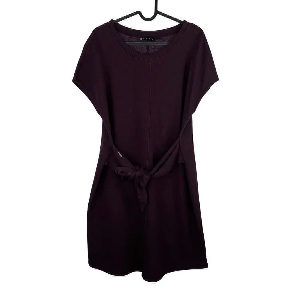 Athleta Embrace French Terry Sweater / Sweatshirt Dress in Auberge Size Medium